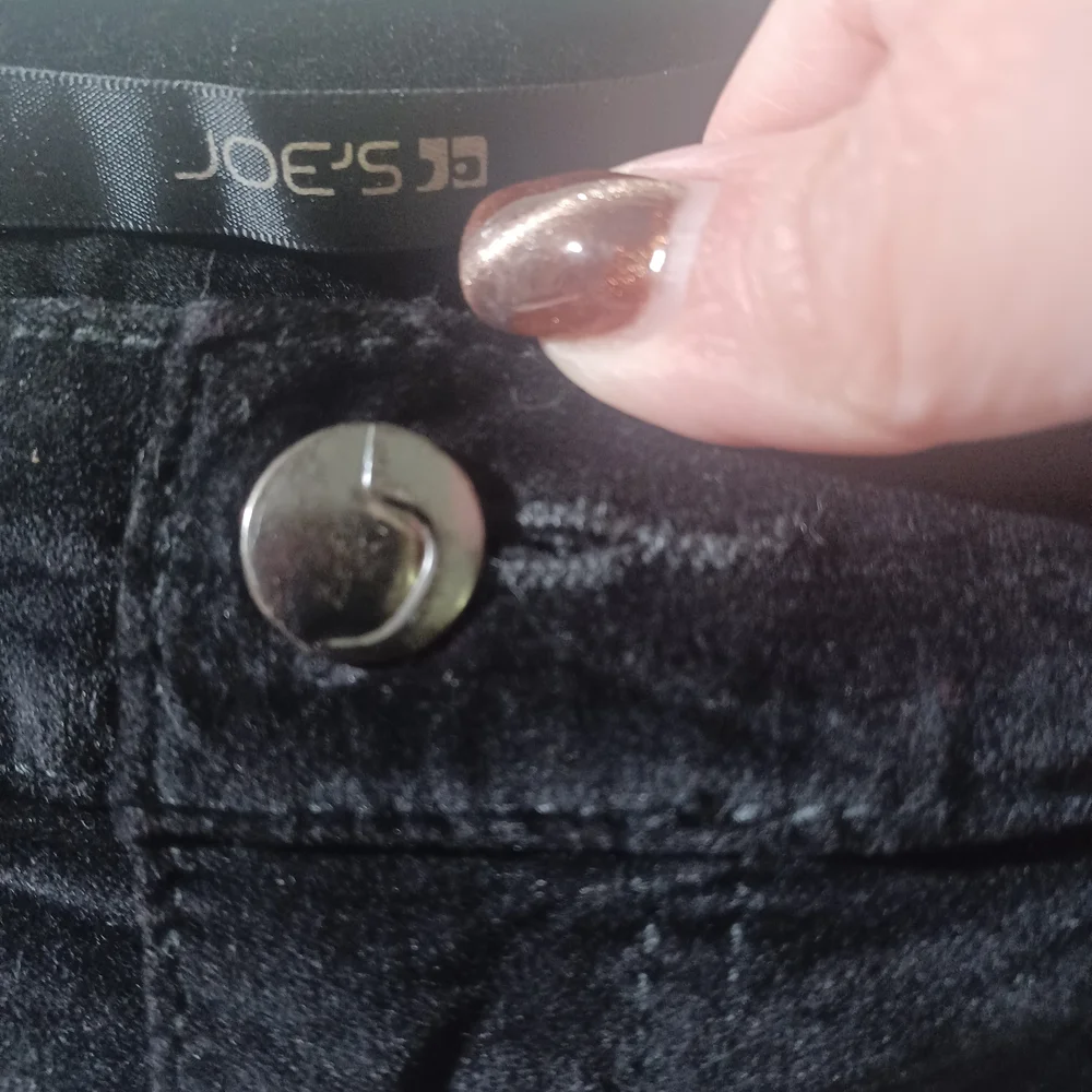 Joe's Jeans Velveteen Black Straight Leg Jeans - Picture 4 of 10